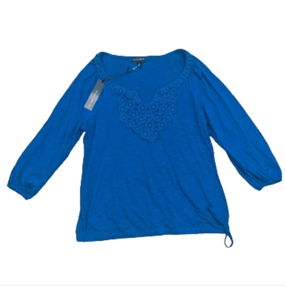 Willi Smith Blouse Shirt Women's Large NEW Embroidered - Picture 1 of 6